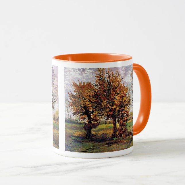 Van Gogh - Autumn Landscape With Four Trees Mug (Front Right)