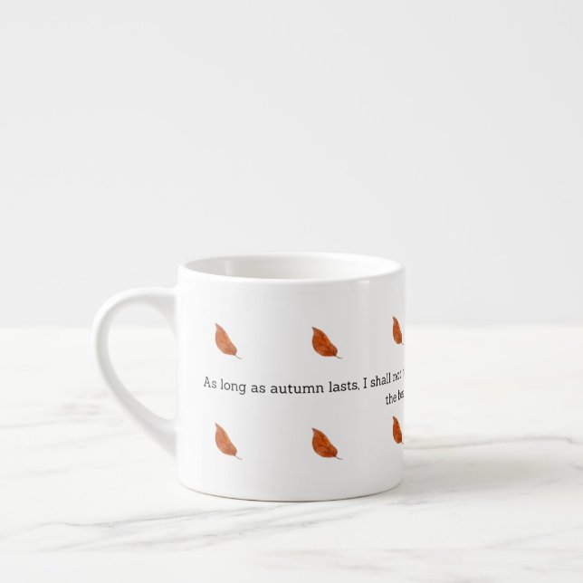 Van Gogh Autumn Quote Decor For Home Espresso Cup (Left)