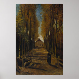 Van Gogh - Avenue Of Poplars In Autumn Poster
