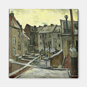 Van Gogh - Backyards in Antwerp  Magnet