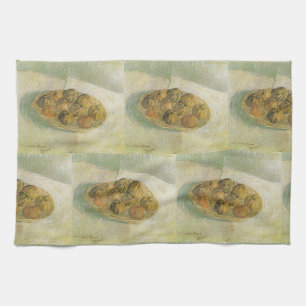 Van Gogh Basket of Apples - Classic Still Life Kitchen Towel