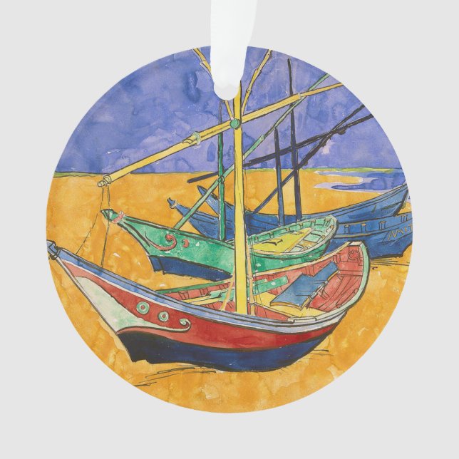 Van Gogh Bateaux Plage impressionniste (devant)