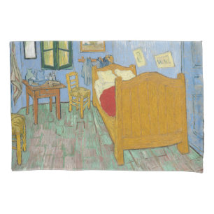 Van Gogh Bedroom in Arles - Classic Yellow & Blue Pillowcase