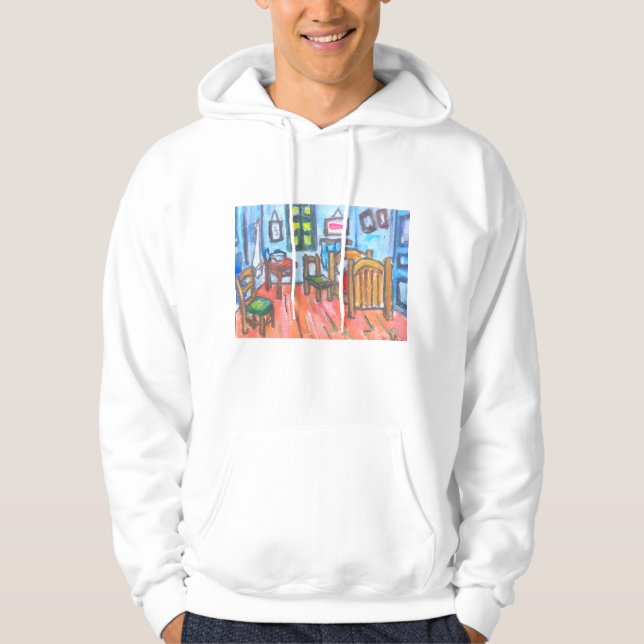 Van Gogh Bedroom mini  Hoodie (Front)