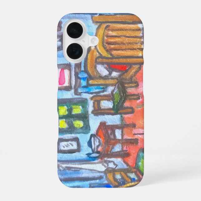 Van Gogh Bedroom mini  iPhone 16 Case (Back)