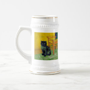 Van Gogh Black Cat Beer Stein