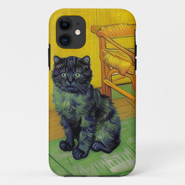 Van Gogh Black Cat Case-Mate iPhone Case (Back)