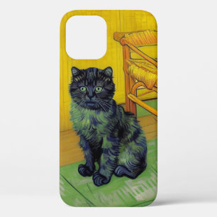 Van Gogh Black Cat iPhone 12 Case