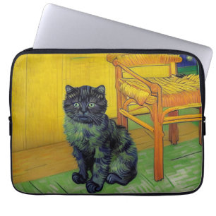 Van Gogh Black Cat Laptop Sleeve