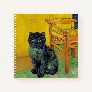 Van Gogh Black Cat Notebook