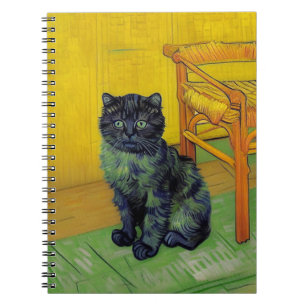 Van Gogh Black Cat Notebook