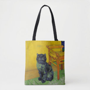 Van Gogh Black Cat Tote Bag