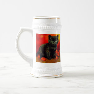 Van Gogh Black Kitten Beer Stein