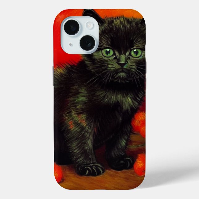 Van Gogh Black Kitten Case-Mate iPhone Case (Back)