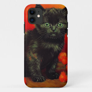 Van Gogh Black Kitten iPhone 11 Case