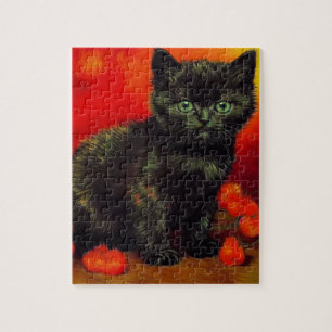 Van Gogh Black Kitten Jigsaw Puzzle