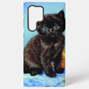 Van Gogh Black Kitten with Yarn Samsung Galaxy Case