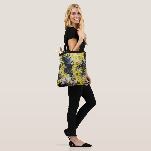 Van Gogh – Blossoming Acacia Branches Personalized Tote Bag (On Model)