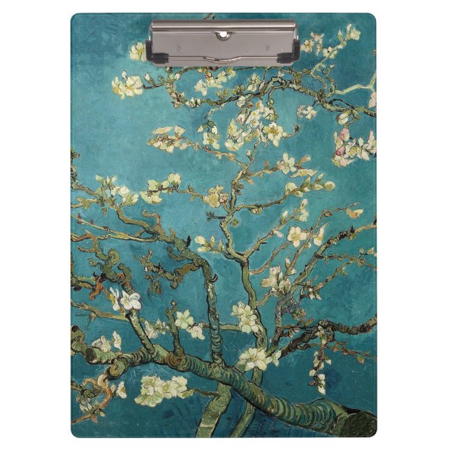 Van Gogh - Blossoming Almond Tree Clipboard (Front)