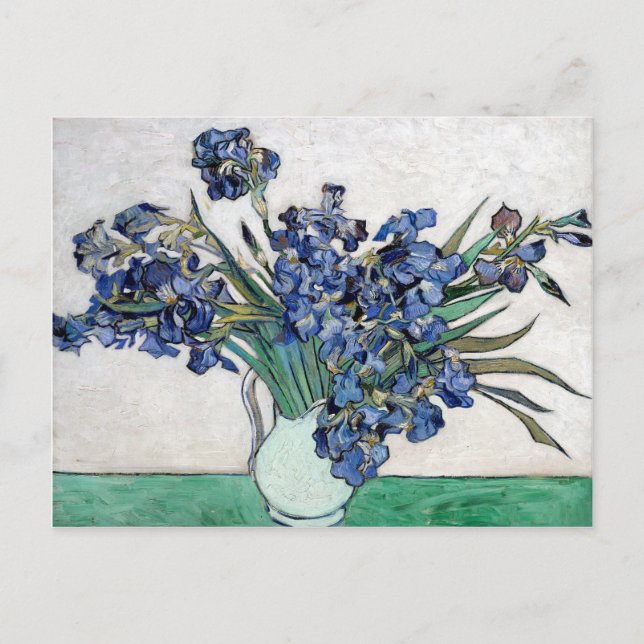 Van Gogh Blue Irises Postcard (Front)
