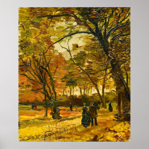 Van Gogh Bois de Boulogne People Walking Poster