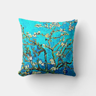 Van Gogh - Branches with Almonds Throw Pillow