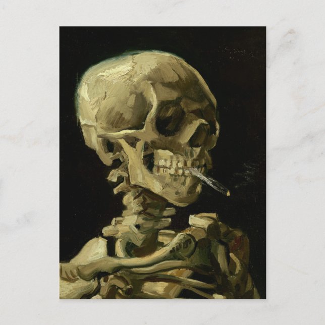 Van Gogh | Burning Cigarette | New Address Announcement Postcard (Front)