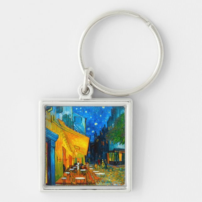 Van Gogh Café Terrace at Night Keychain (Front)