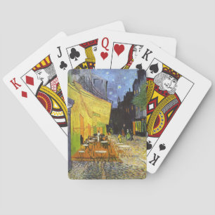 van gogh - cafe terrace at night playing cards
