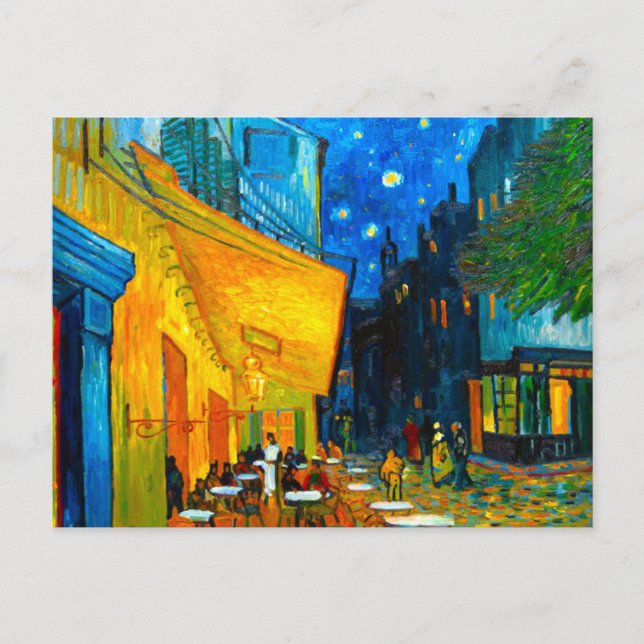 Van Gogh Café Terrace at Night Postcard (Front)