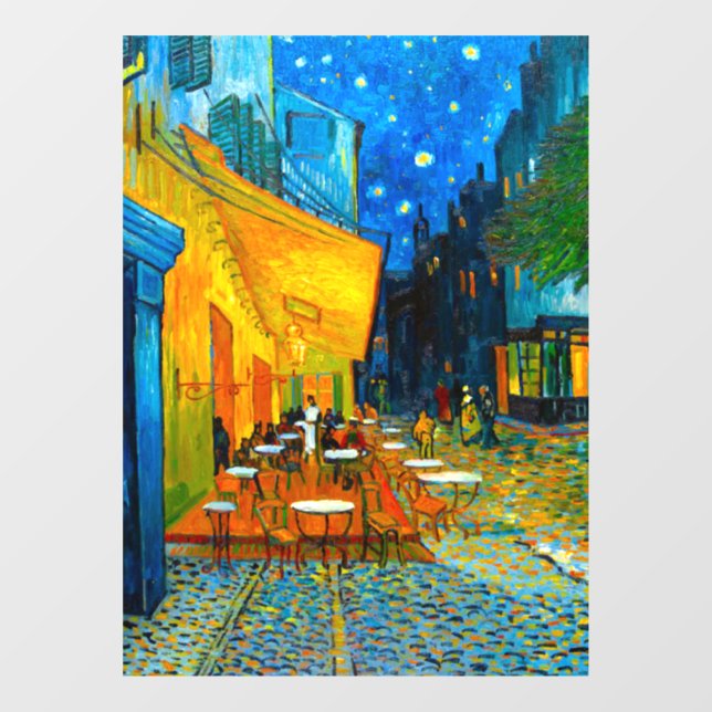 Van Gogh Café Terrace at Night Window Cling (Sheet)