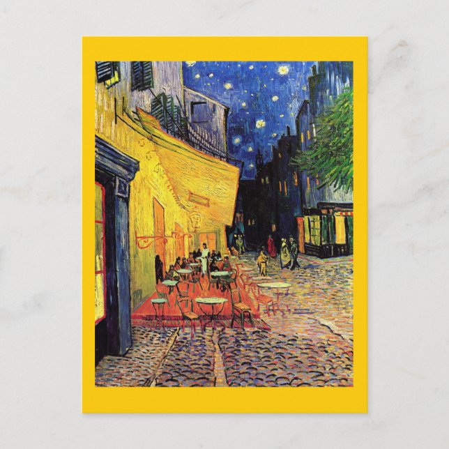 Van Gogh Cafe Terrace (F467)  Fine Art Postcard (Front)
