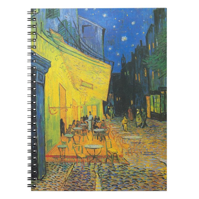 Van Gogh Cafe Terrace French Street Scene Notebook (Front)