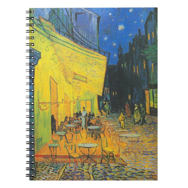 Van Gogh Cafe Terrace French Street Scene Notebook (Front)