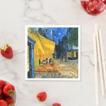 Van Gogh - Cafe Terrace, Napkins<br><div class="desc">Vincent van Gogh famous painting,  Café Terrace.</div>