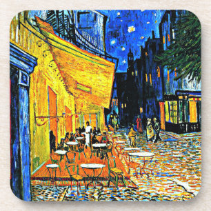 Van Gogh - Cafe Terrace, place-du-forum, Arles Coaster