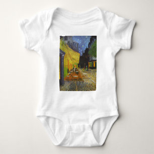 Van Gogh Cafe Terrace Post-Impressionist Baby Bodysuit