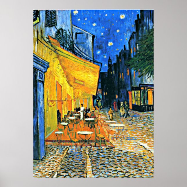 Van Gogh - Cafe Terrace Poster (Front)