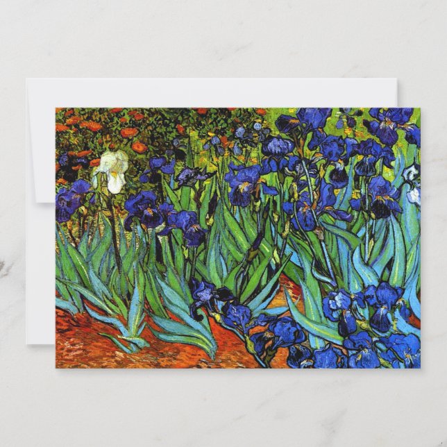 Van Gogh - Carte de voeux Irises (Devant)