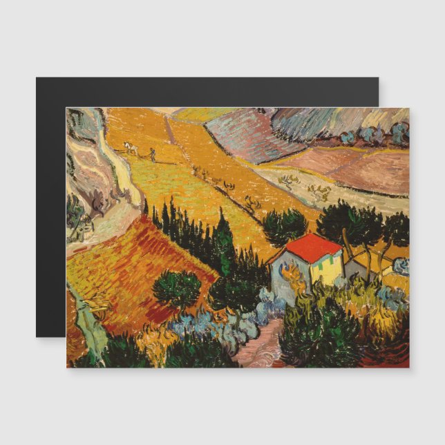 Van Gogh - Carte magnétique du paysagiste (Devant / Derrière)