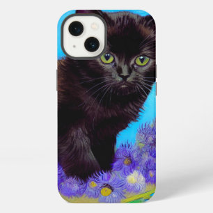 Van Gogh Cat and Flowers iPhone 13 Case