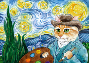 Van Gogh Birthday Cards Zazzle Ca