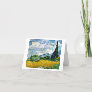 VAN GOGH "CHAMP DE BLÉ" MERCI CARTE DE BIENVENUE