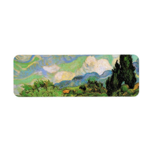 Van Gogh Champ de blé w Cyprès à Haute Galline