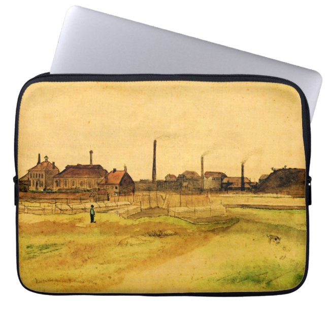 Van Gogh - Coalmine in the Borinage, Laptop Sleeve (Front)