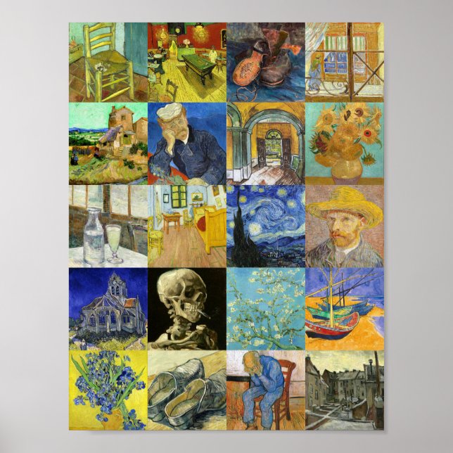 Van Gogh Collage Poster (Front)
