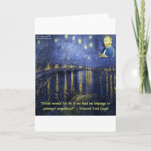 Van Gogh Courage Quote Card