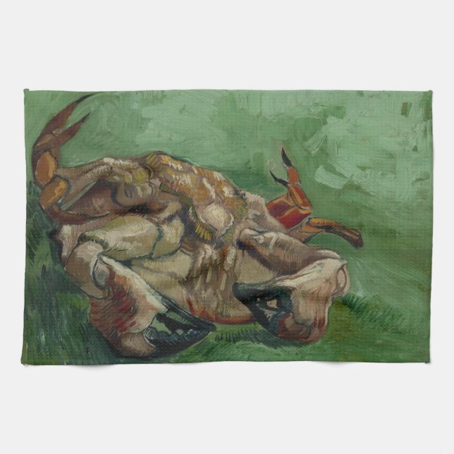 Van Gogh Crab on Its Back (F605)Fine Art Kitchen Towel (Horizontal)