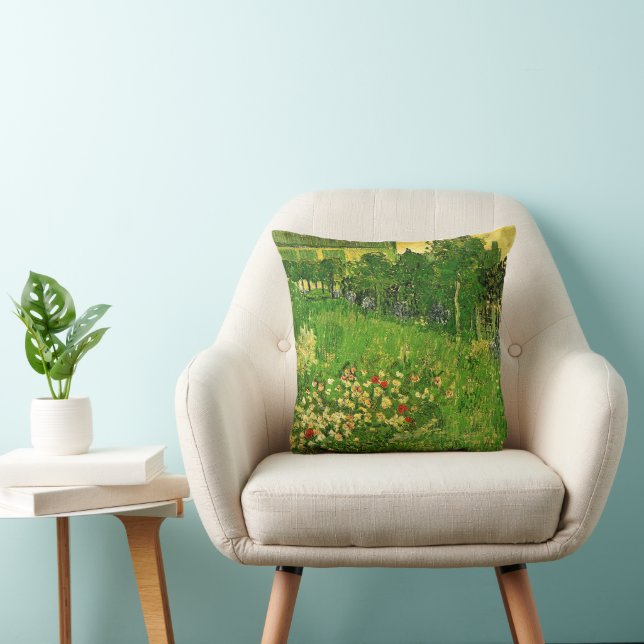 Van Gogh - Daubigny's Garden, Throw Pillow (Chair)