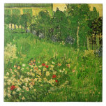 Van Gogh - Daubigny's Garden, Tile<br><div class="desc">Daubigny's Garden,  famous painting by Vincent van Gogh.</div>
